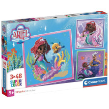 Puzzle Ariel Disney 3x48pzs